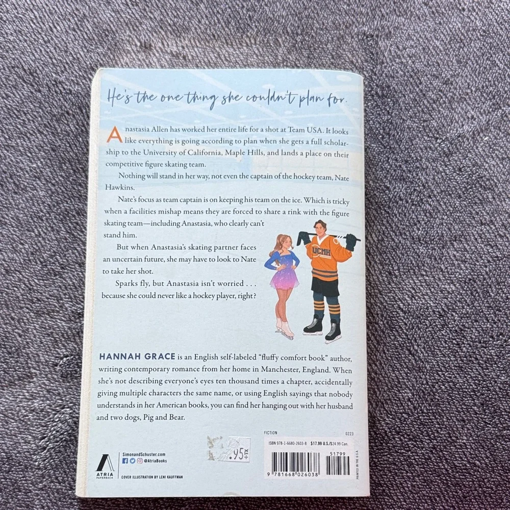 Anna Grace Icebreaker Novel with Blue and Orange Accents - Picture 2 of 2